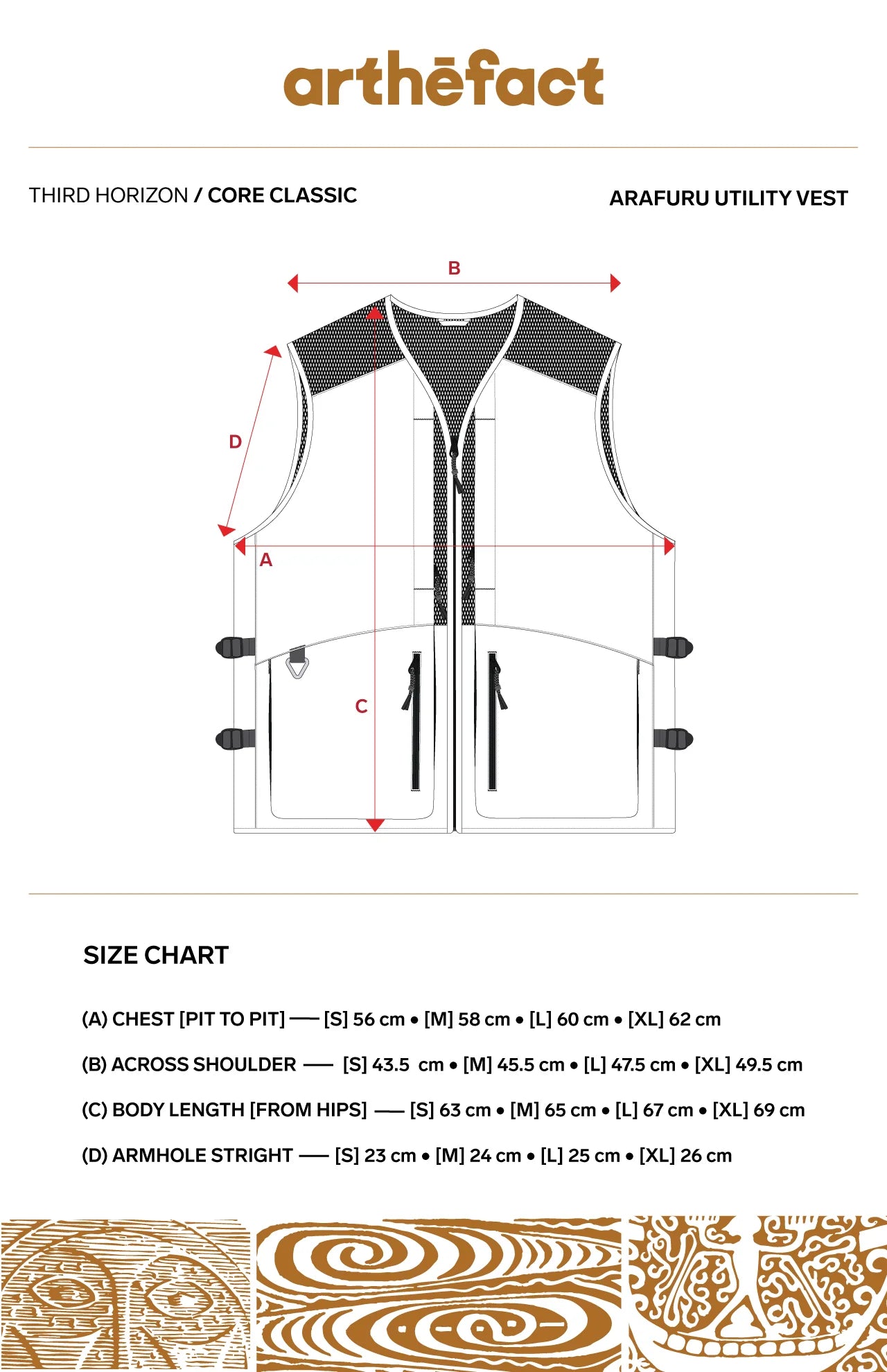 ARAFURU CCC UTILITY VEST - DARK MUSTARD