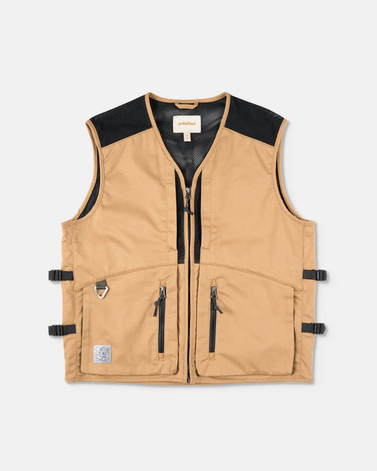 ARAFURU CCC UTILITY VEST - DARK MUSTARD