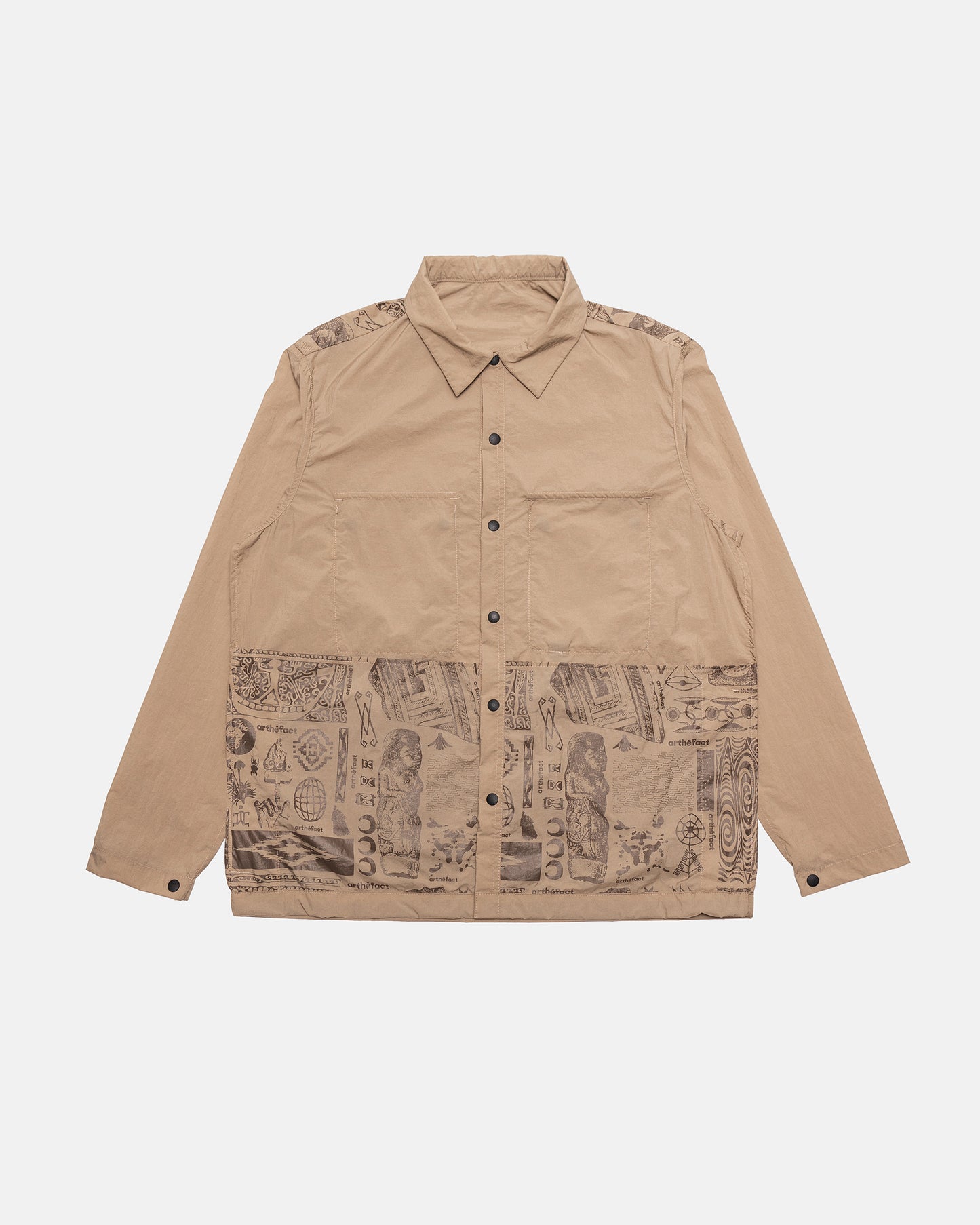 ARU CAMP SHIRT - SAHARA MOCCA