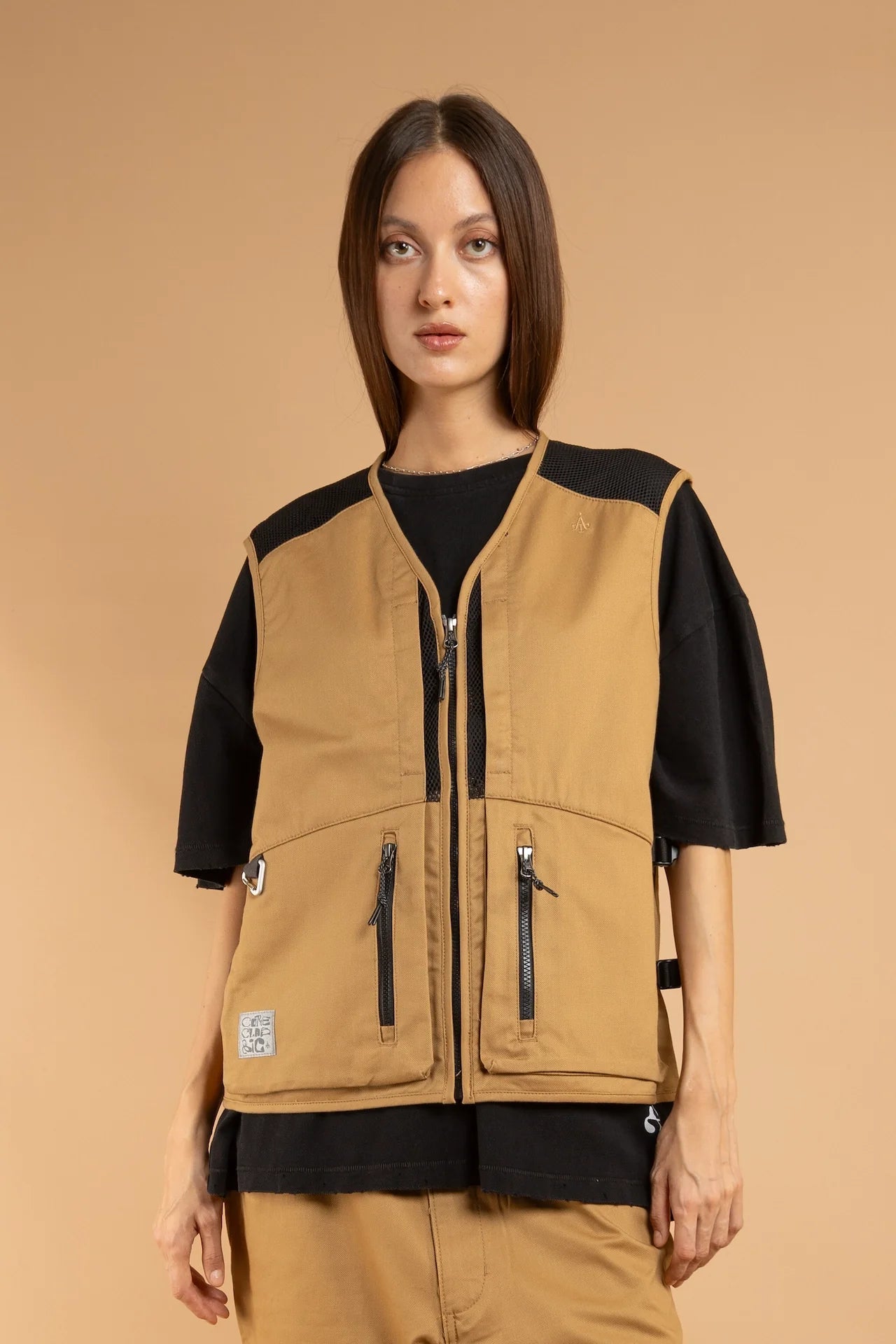 ARAFURU CCC UTILITY VEST - DARK MUSTARD