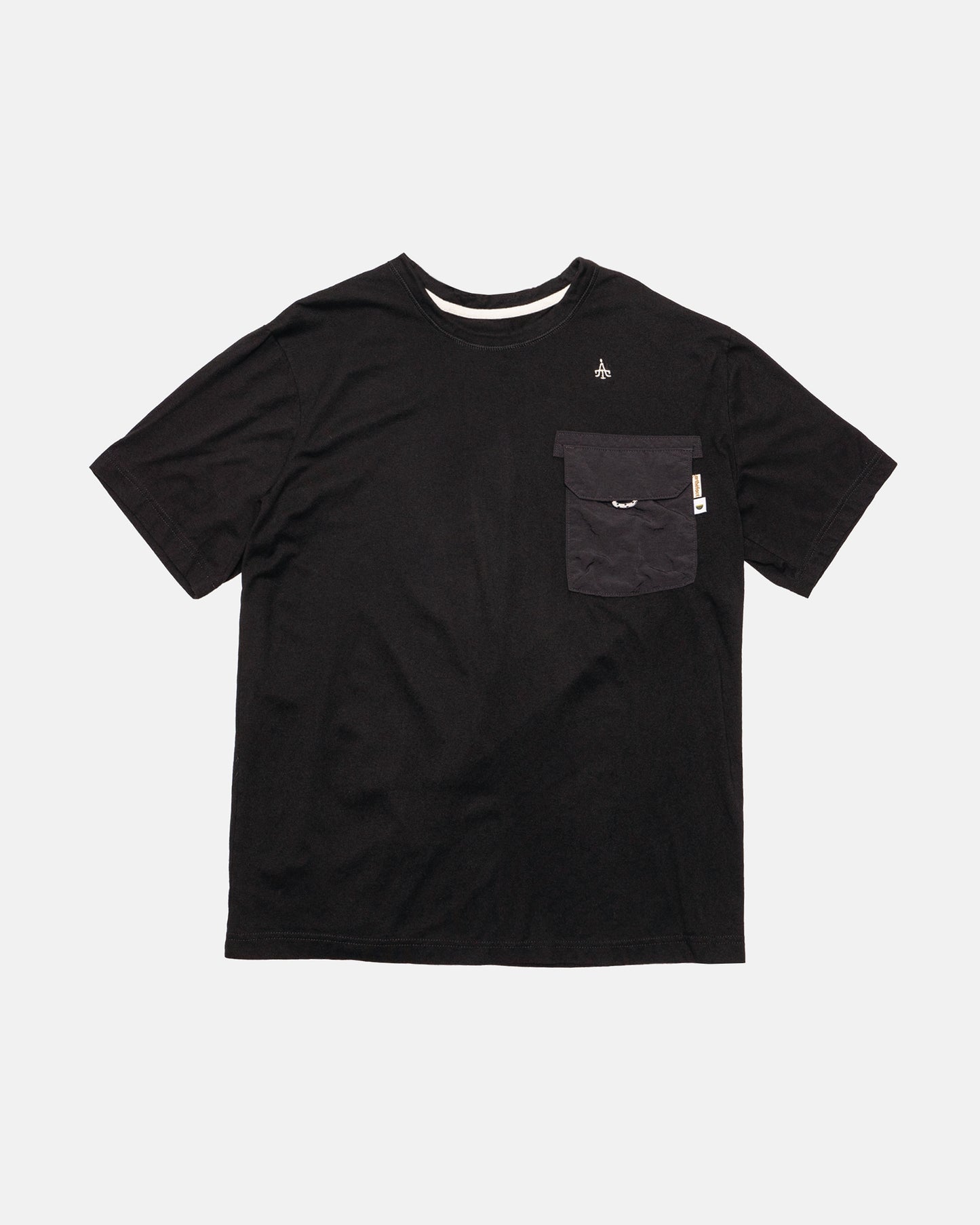 KALA POCKET TEE - JET BLACK