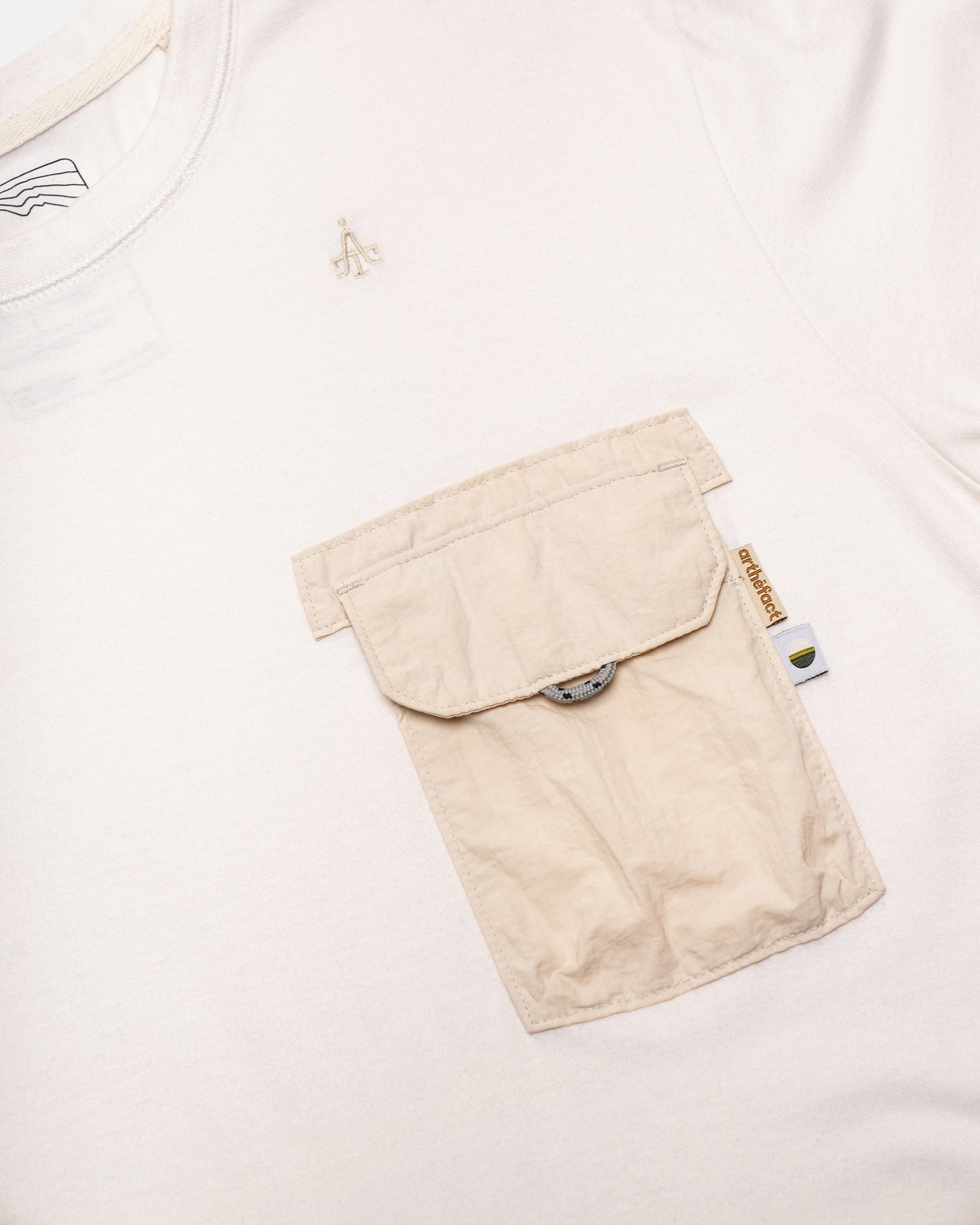 KALA POCKET TEE - OFF WHITE