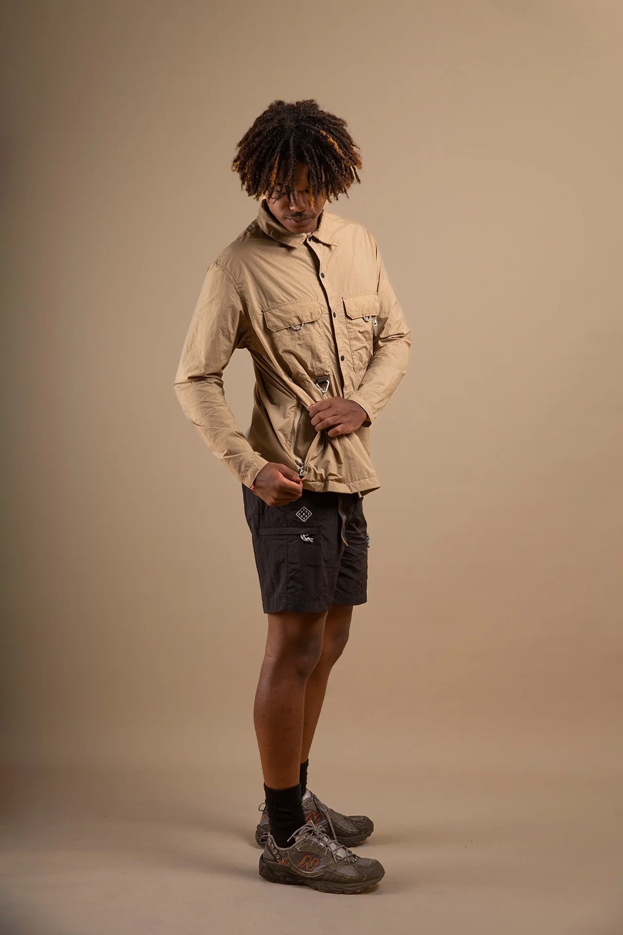 ARU CAMP SHIRT - SAHARA MOCCA