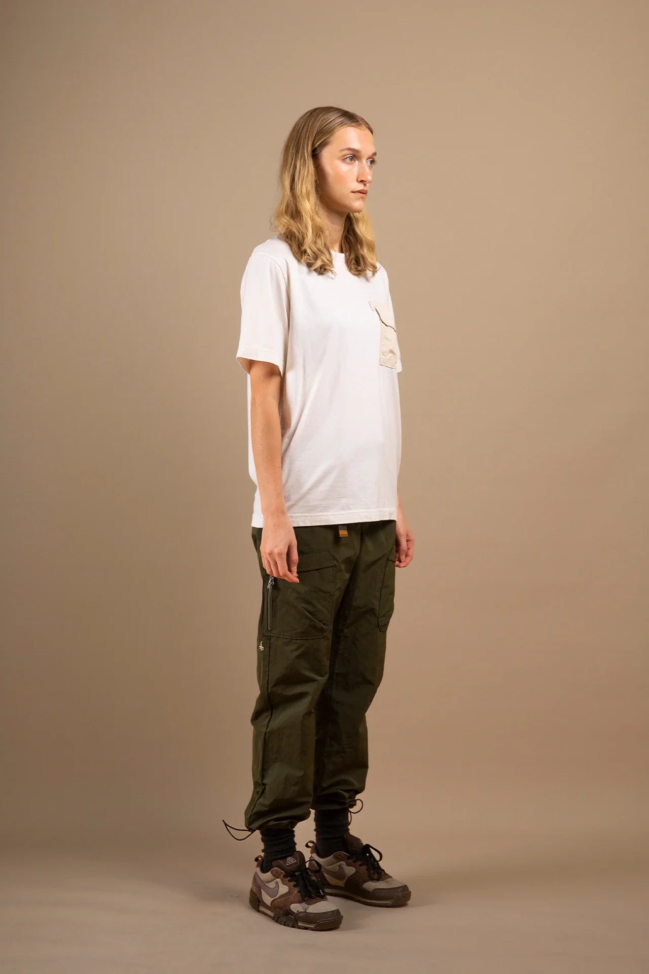 KALA POCKET TEE - OFF WHITE