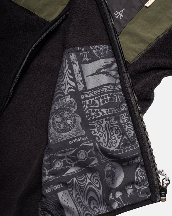 MOHA FLEECE JACKET - FOREST GREEN