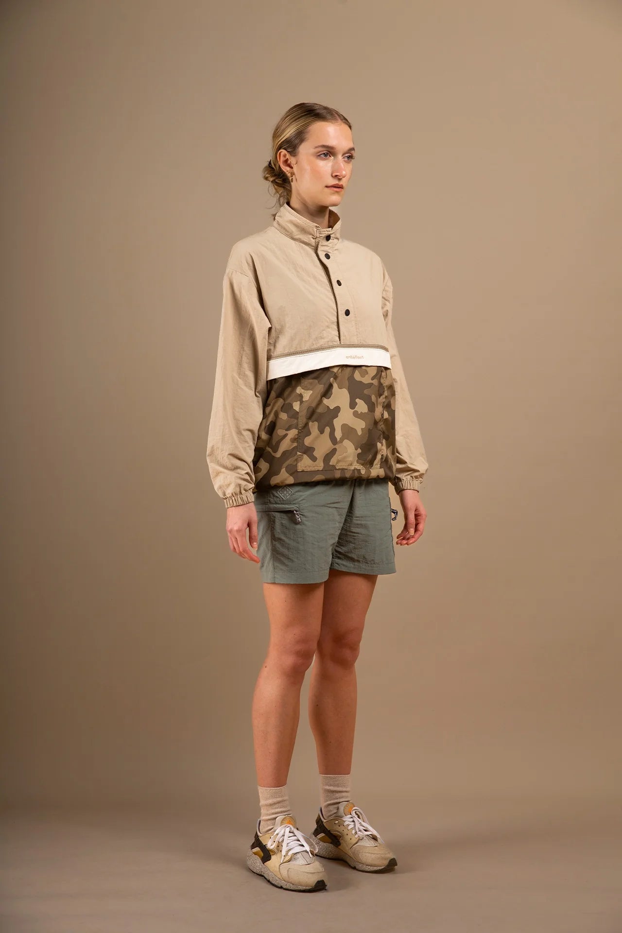 RINCA ANORAK JACKET - BROWN CAMO