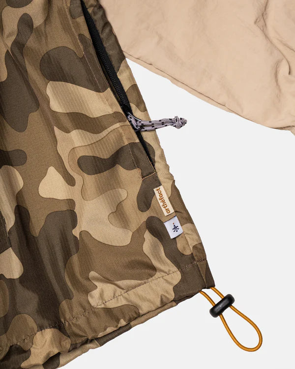 RINCA ANORAK JACKET - BROWN CAMO